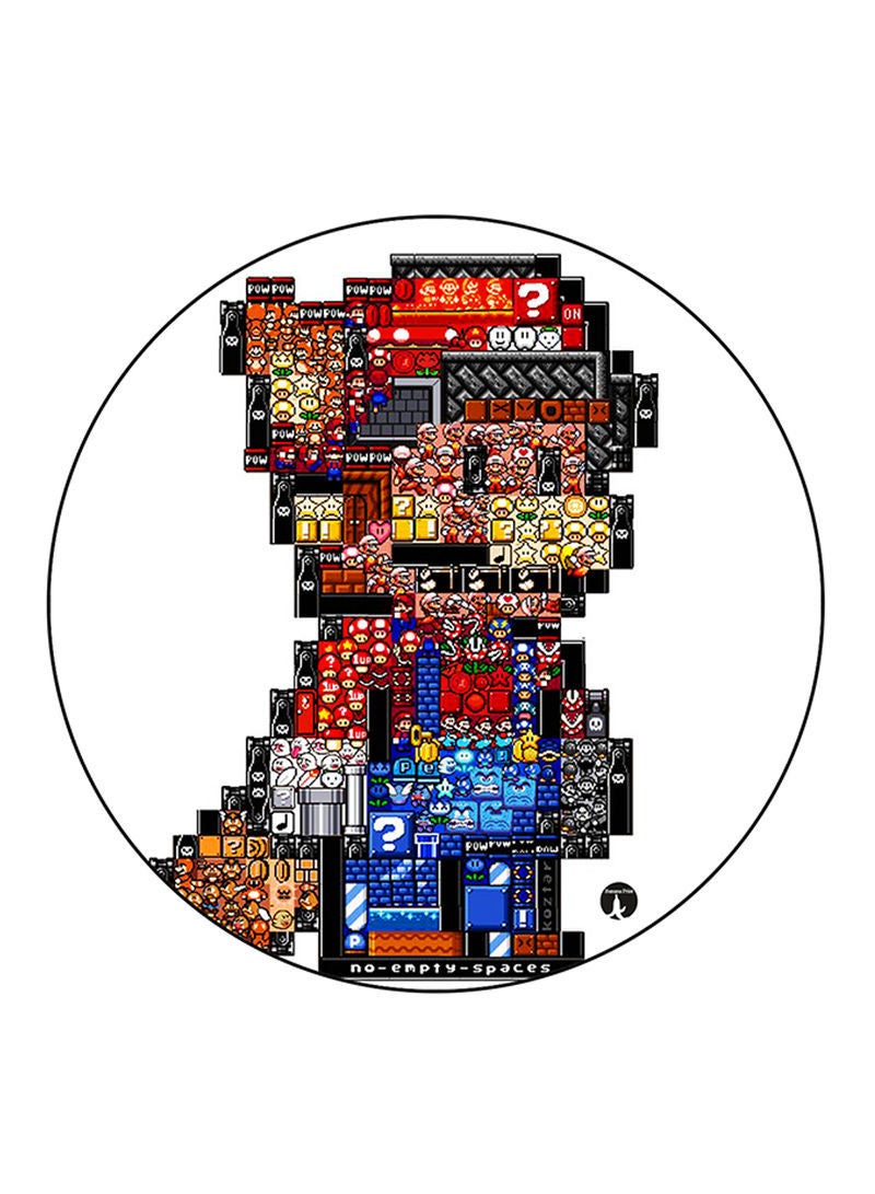 RKN The Video Game Super Mario Printed Fridge Magnet Round  Multicolour - Image 2