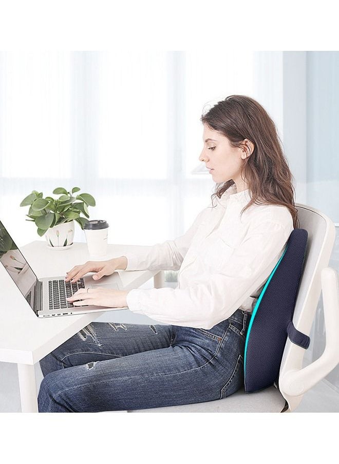 XiuWoo - Memory Foam Back Cushion Lumbar Support With Mesh Cover For Office Home Driver School - Image 1