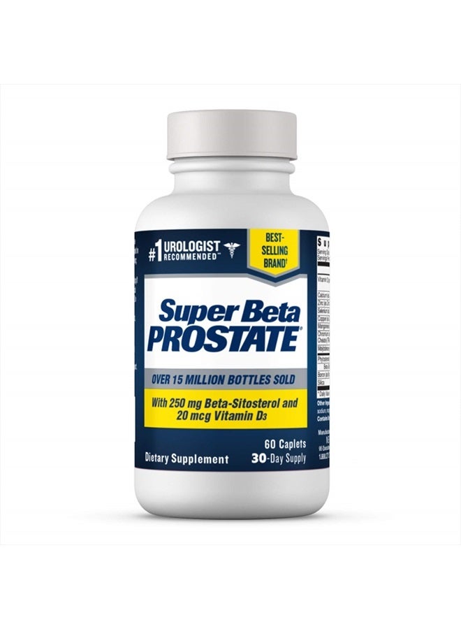 New Vitality Super Beta Prostate Support Supplement for Men's Health - Reduce Bathroom Trips, Promote Sleep, Better Bladder Emptying & Healthy Prostate, Beta Sitosterol (60ct, 1 Bottle) - Image 1