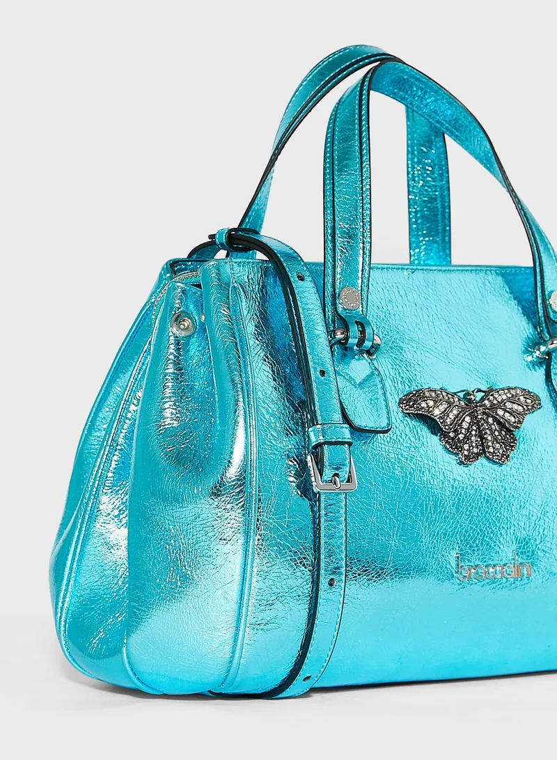 Graziella Braccialini The Zoe Metal Satchels