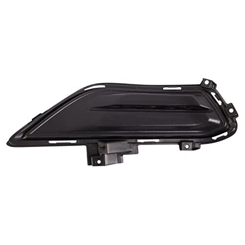 TRQ غطاء فتحة ضوء الضباب الأمامي الأيسر باللون الأسود للجانب السائق متوافق مع فورد فيوجن 2013-2016 FO1038133 - Image 4