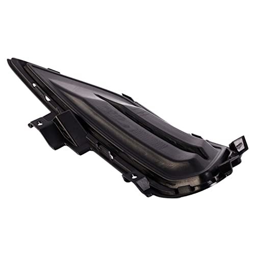 TRQ غطاء فتحة ضوء الضباب الأمامي الأيسر باللون الأسود للجانب السائق متوافق مع فورد فيوجن 2013-2016 FO1038133 - Image 3