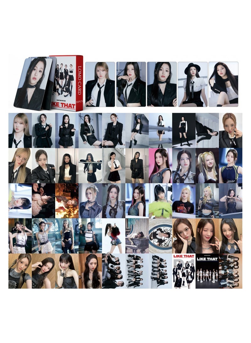 NIBEMINENT 55 Pcs Kpop BABYMONSTER Like That Lomo Cards Card For Fans Collection Gifts - Image 1