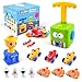 BAKAM Toddler Toys 34 for Boys Girls Balloon Launcher Powered Car Set Fun Toddlers STEM Toy Balloon Pump Cars Racer Kit for Kids 35 Frog - Image 3