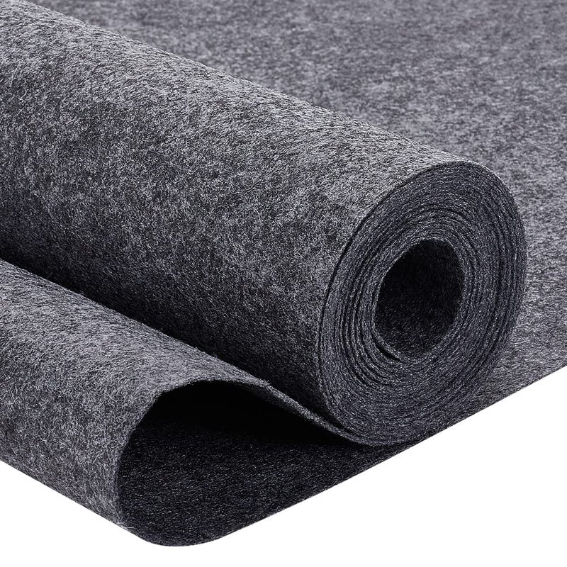 BENECREAT 10 Feetx1575 Inch Felt Fabric Rolls Felt NonWoven Sheet 01cm Thick Dark Gray Felt Polyester Felt for Crafts Quilting Sewing Garments - Image 2