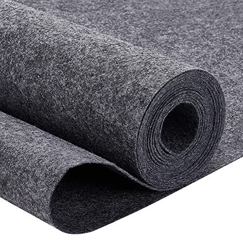 BENECREAT 10 Feetx1575 Inch Felt Fabric Rolls Felt NonWoven Sheet 01cm Thick Dark Gray Felt Polyester Felt for Crafts Quilting Sewing Garments - Image 1