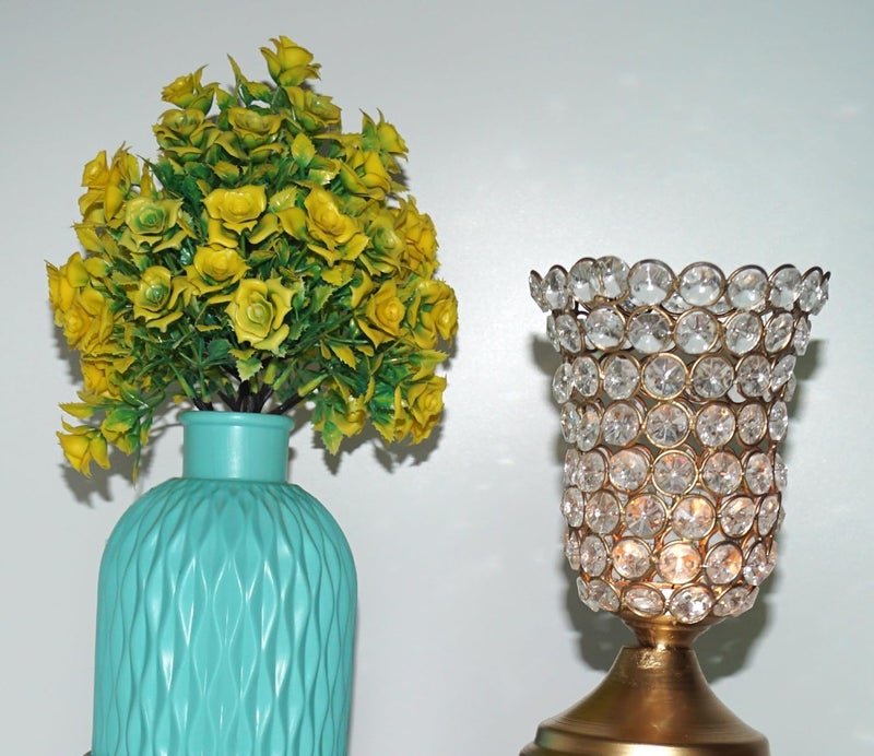 MAKE VITAL MAKE VITAL Stylish Golden Candle Holders Lanterns for Elegant Home Dcor Special Events Gifting  - Image 3