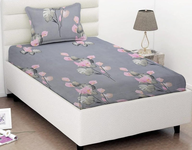 OMAJA HOME OMAJA HOME New Print Cotton Single Bed Sheet Combo Pack of 2 Soft Fabric 2 bedsheet and 2 Pillow Cover Special for Kids Room Multicolor_04  - Image 2