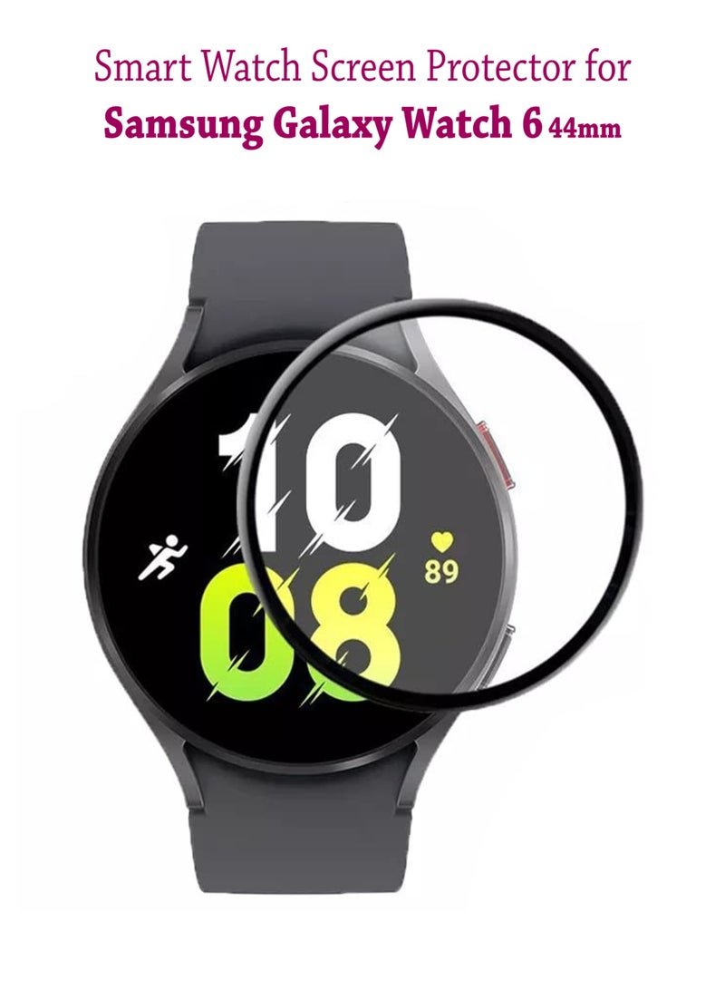 Waldic Nano Explosion Proof Screen Protector For Samsung Galaxy Watch6 44mm - Black  - Image 1