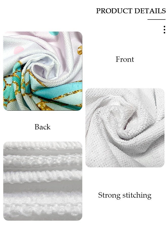 MIXDE Lightweight Beach Towel,  Microfiber Beach Towels, Quick Dry Towel for Swimmers Sand Proof Beach Towels for Adults Kids, Cool Pool Towels Beach Accessories Absorbent Towel for Travel Swim Yoga - Image 2