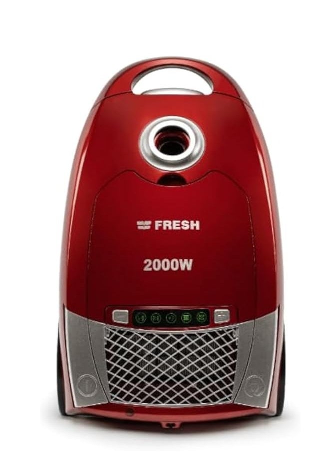 Fresh - Fresh Magic 2000 Bagged Canister Vacuum Cleaner, 2000 Watt, Red - 500013962 - Image 1