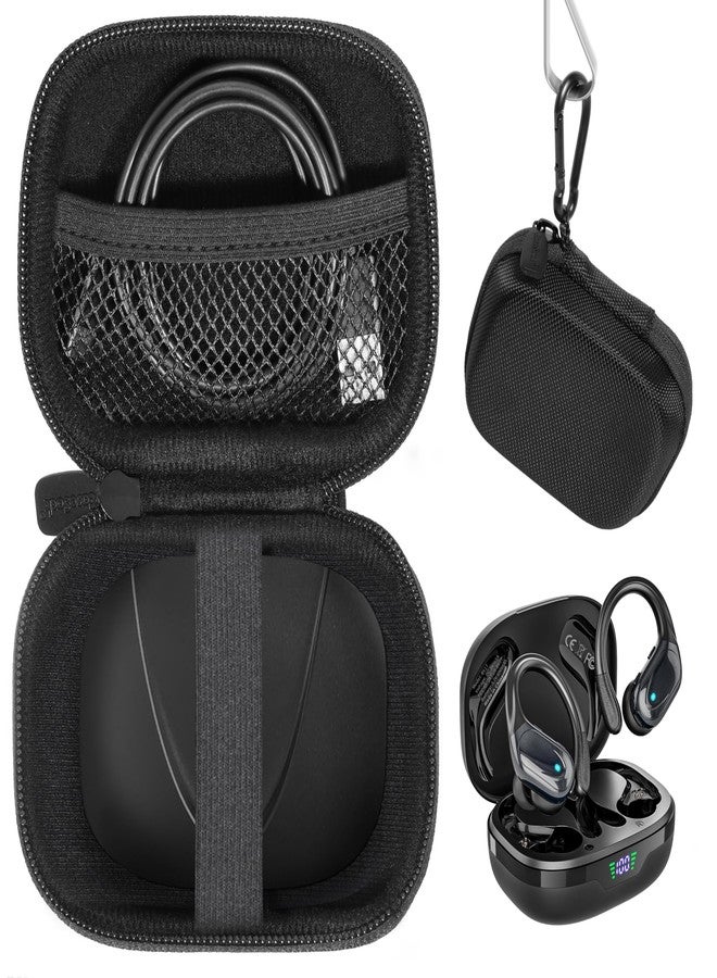 CaseSack Case for Bcaikair BX17 Wireless Earbuds Sport Headphones 5.3 (Black) - Image 1