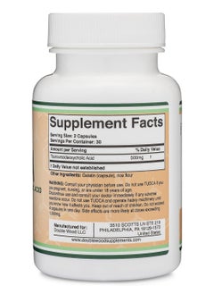 Double Wood Supplements Tudca Liver Support Supplement 60 Capsules 500 Mg  - Image 2