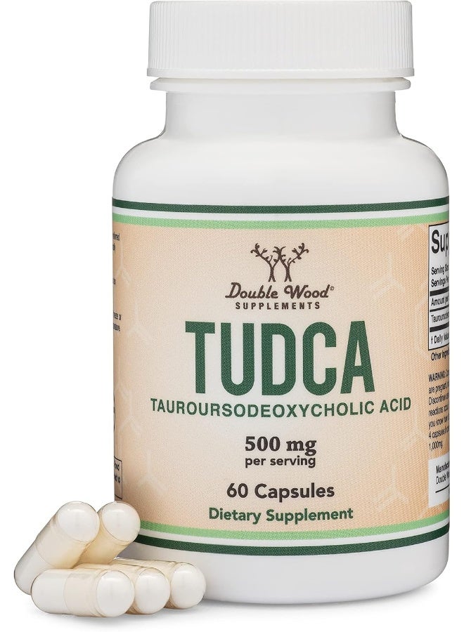 Double Wood Supplements TUDCA Liver Support Supplement (60 Capsules, 500mg) - Image 1