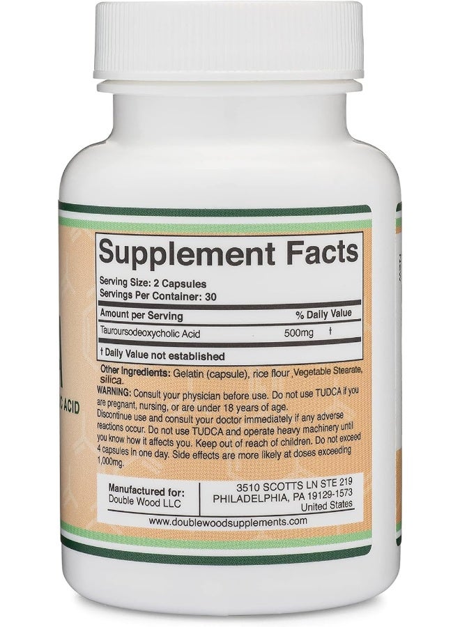 Double Wood Supplements TUDCA Liver Support Supplement (60 Capsules, 500mg) - Image 4