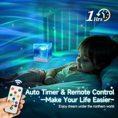 Mubarek Northern Lights Projector Christmas Gifts for Teen Girls,18 Colors Galaxy Projector for Bedroom Galaxy Light Projector,Remote Ambient Lighting Mood Lighting Room Lights,Cool Stuff Room Decor Aesthetic - Image 4