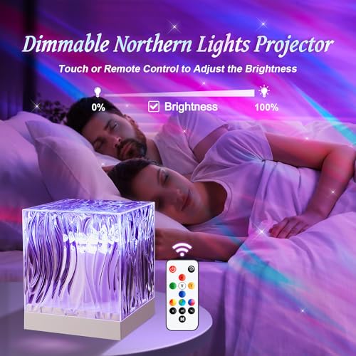 Mubarek Northern Lights Projector Christmas Gifts for Teen Girls,18 Colors Galaxy Projector for Bedroom Galaxy Light Projector,Remote Ambient Lighting Mood Lighting Room Lights,Cool Stuff Room Decor Aesthetic - Image 3