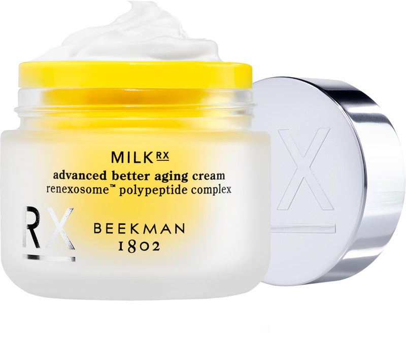 Beekman 1802 Milk RX Advanced Better Aging Face Cream - Goat Milk Protein Exosomes & Polypeptide Facial Moisturizer - Doctor Formulated for Collagen Boosting & Skin Firming - Fragrance Free - Image 1