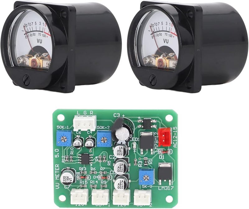 VU Meter Panel Kit With Warm Backlight Amplifier Board For Audio Players DIY - Image 5