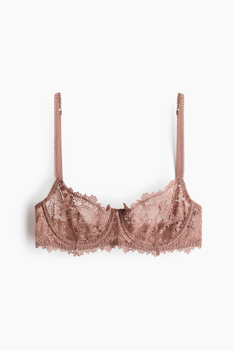 H&M Underwired embroidered bra