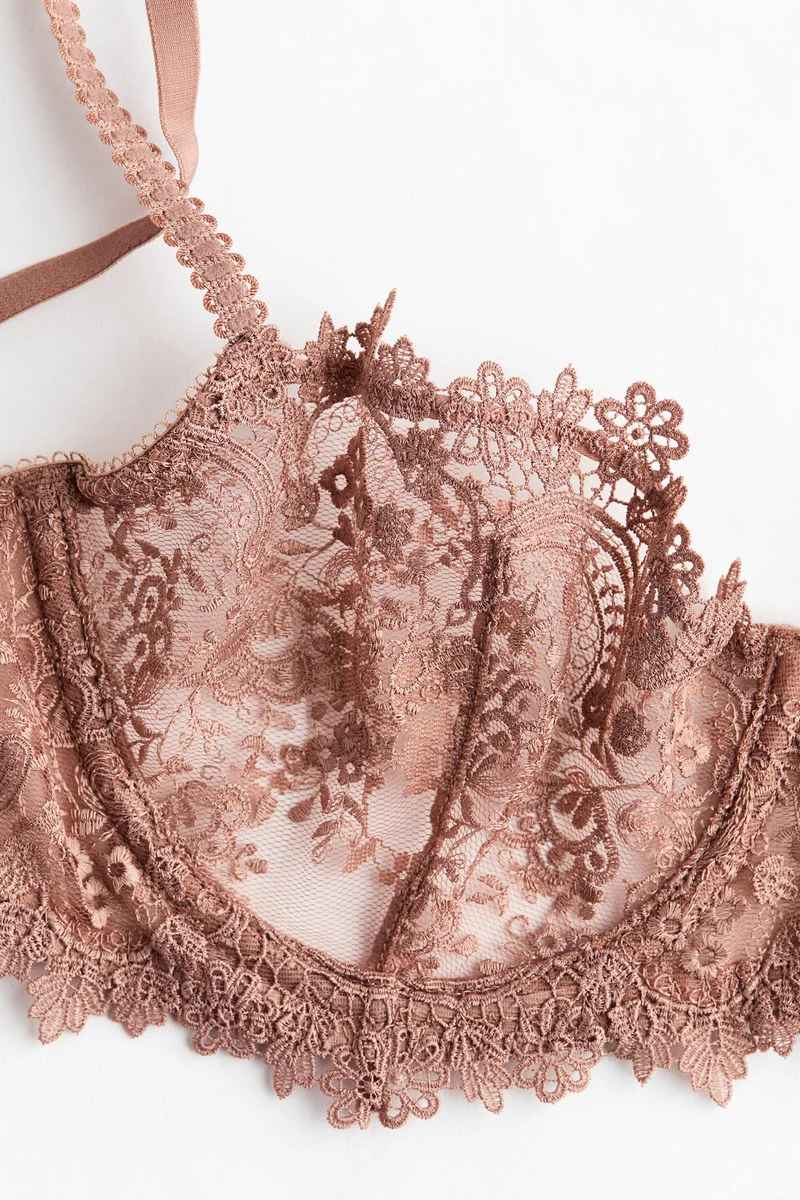 H&M Underwired embroidered bra