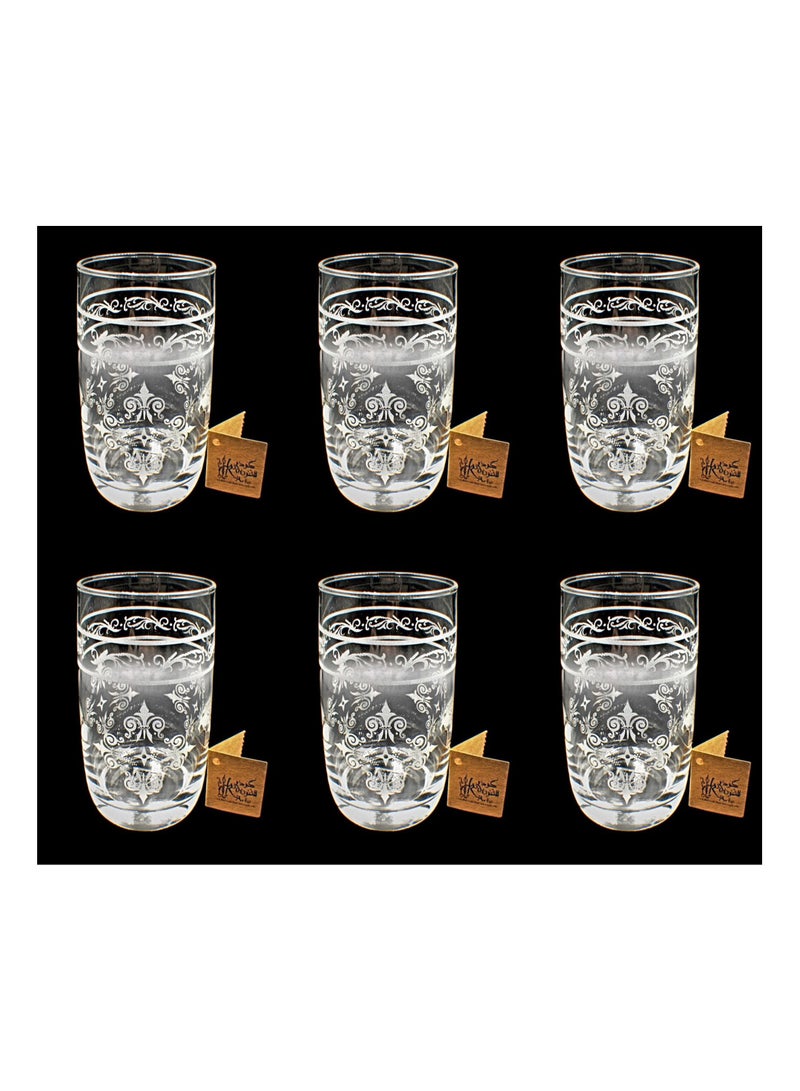 KuduArts Tumblers glass cups for water juice 6 pieces - Image 1