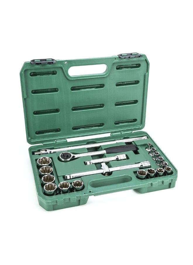 Sata SATA ST09087SJ 20-Piece 1/2" Drive 6 and 12 Point SAE Socket Set  - Image 1