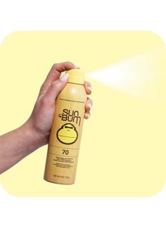 Sun Bum Sun Bum Sun Bum Original Spf 70 Sunscreen Spray Vegan and Reef Friendly (octinoxate & Oxybenzone Free) Broad Spectrum Moisturizing Uva/uvb Sunscreen With Vitamin E 2 Pack  - Image 3