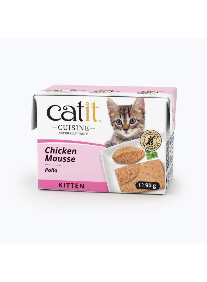 Catit HA Catit Cuisine Chicken Mousse Kitten Food 12x90g
