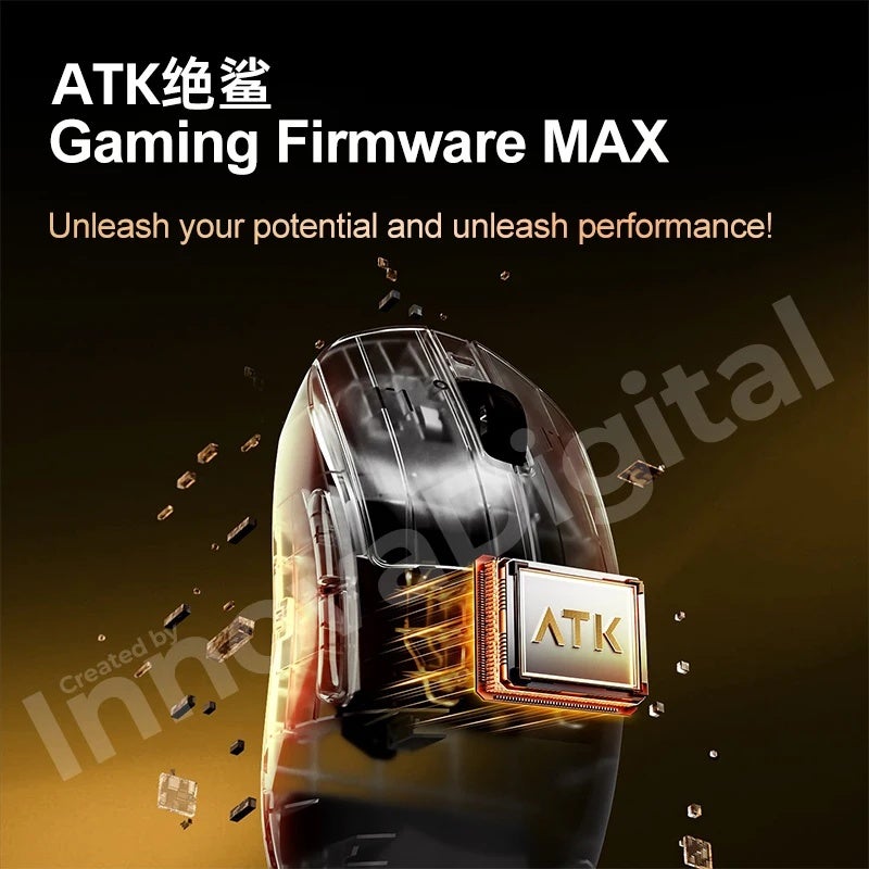 ATK Dragonfly A9 Ultimate/A9 Air/A9 Ultra Wireless Gaming Mouse, PAW3950 Ultra, Lightweight Ergonomic, for FPS PC - Image 4