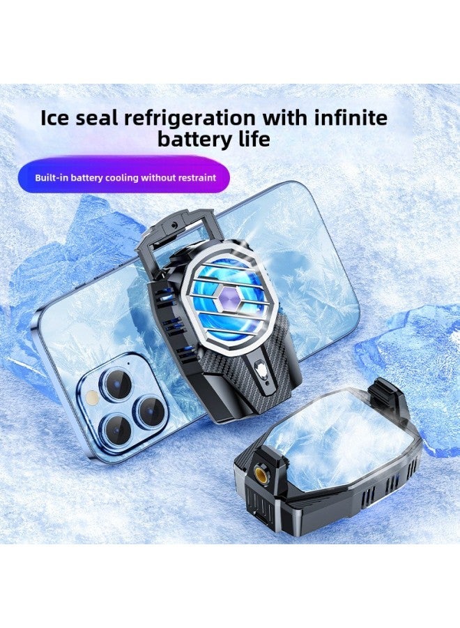 Magnetic Phone Cooler with 1800mAh External Battery - Semiconductor Ice-Core Cooling, Wireless & Wired Use, Compatible with iPhone & Android for Gaming - Image 5