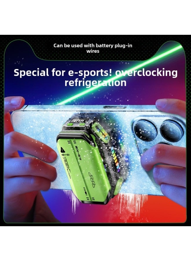 Magnetic Phone Cooler with 1800mAh External Battery - Semiconductor Ice-Core Cooling, Wireless & Wired Use, Compatible with iPhone & Android for Gaming - Image 3