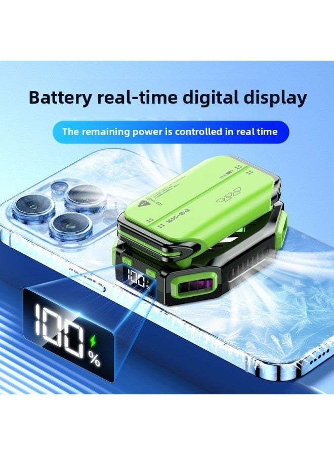 Magnetic Phone Cooler with 1800mAh External Battery - Semiconductor Ice-Core Cooling, Wireless & Wired Use, Compatible with iPhone & Android for Gaming - Image 1