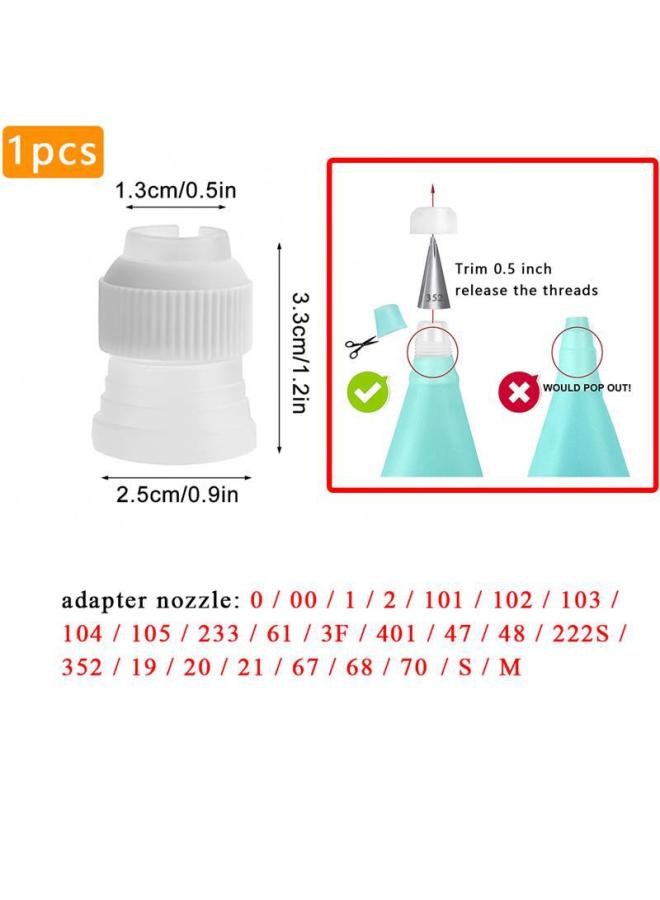 Baking Russian Decorating Nozzle Special Tool Single-hole Three-hole Adapter Three-color Decorating Nozzle Converter Cross-border-Specifications:1-Color:Trumpet Converter  - Image 1