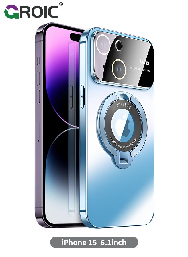 GROIC - For iPhone 15 Pro Case with Magnetic Invisible Stand, Compatible with MagSafe, Official Color Match for iPhone, Phone Cover with Lens Protection,iPhone 15 Pro 6.1'' Shockproof Phone Shell - Image 1