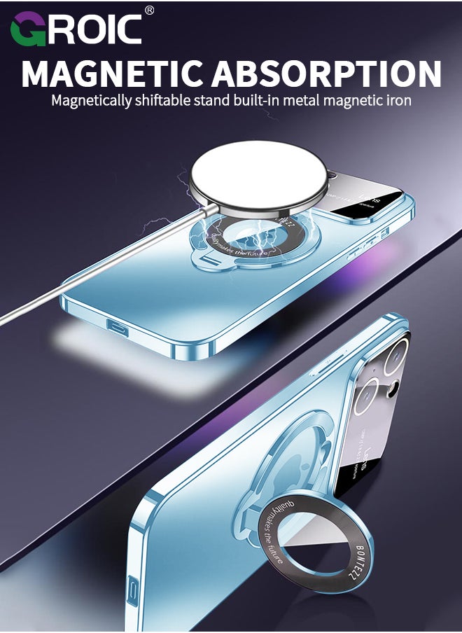 GROIC - For iPhone 15 Pro Case with Magnetic Invisible Stand, Compatible with MagSafe, Official Color Match for iPhone, Phone Cover with Lens Protection,iPhone 15 Pro 6.1'' Shockproof Phone Shell - Image 1