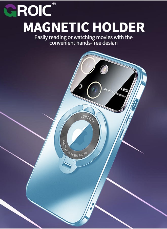 GROIC - For iPhone 15 Pro Case with Magnetic Invisible Stand, Compatible with MagSafe, Official Color Match for iPhone, Phone Cover with Lens Protection,iPhone 15 Pro 6.1'' Shockproof Phone Shell - Image 1