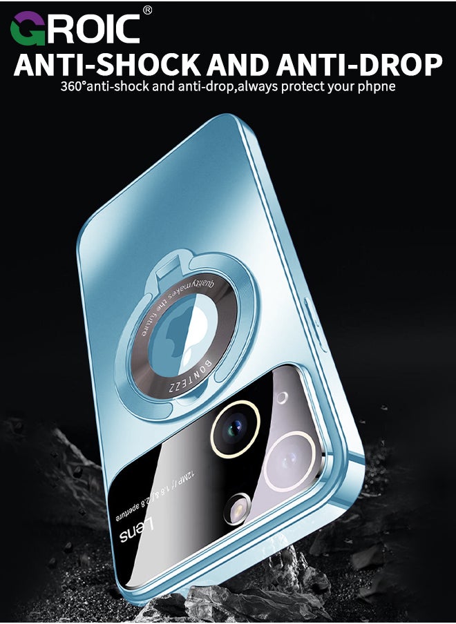 GROIC - For iPhone 15 Pro Case with Magnetic Invisible Stand, Compatible with MagSafe, Official Color Match for iPhone, Phone Cover with Lens Protection,iPhone 15 Pro 6.1'' Shockproof Phone Shell - Image 1