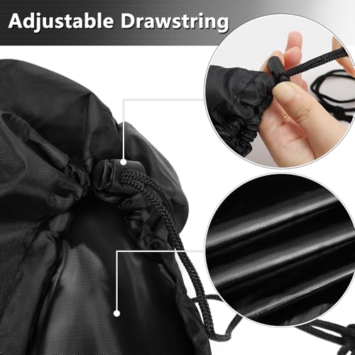 Svepndic 68Hx48D''Fountain Cover, 420D Oxford Cloth Garden Statue Cover,Fountain Protector with Drawstring Weather Resistant for Winter Outdoor Patio Fountain - Image 4