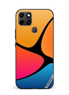 Protective Case Cover For Infinix Smart 6 Color Mixture Design Multicolour