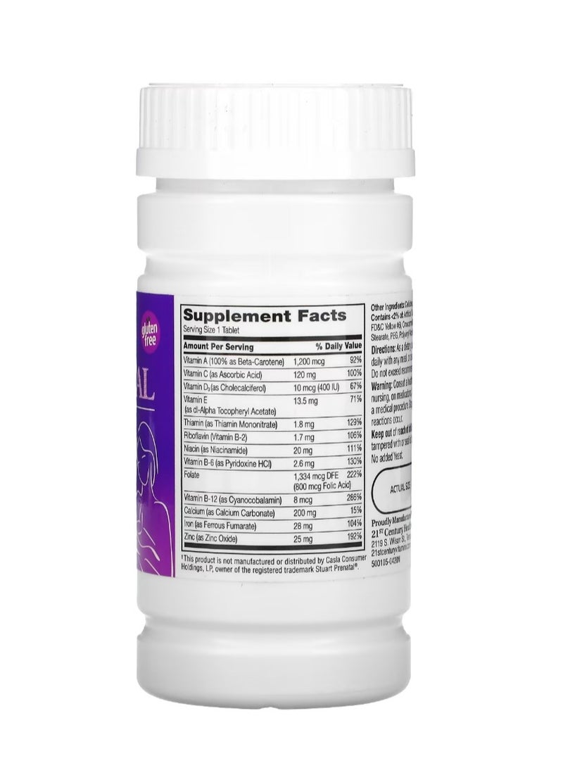 21st Century PreNatal with Folic Acid 60 Tablets - Image 2
