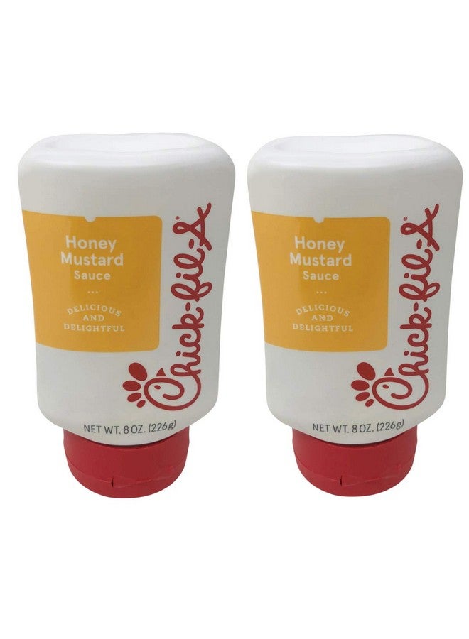 Chick-Fil-A Sauce 8 oz. Squeeze Bottle 2 Pack- Resealable Container for Dipping, Drizzling, and Marinades (Honey Mustard)