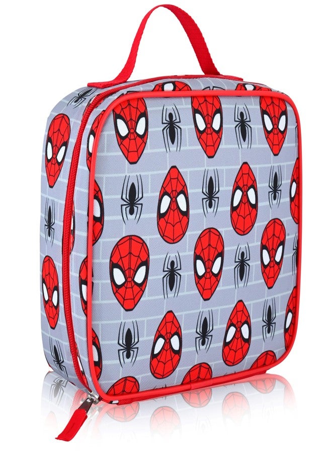 Fast Forward Kids Spiderman Lunch Box | Grey Reusable Insulated Lunch Bag - Image 2