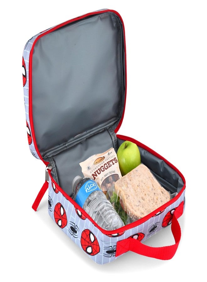 Fast Forward Kids Spiderman Lunch Box | Grey Reusable Insulated Lunch Bag - Image 3