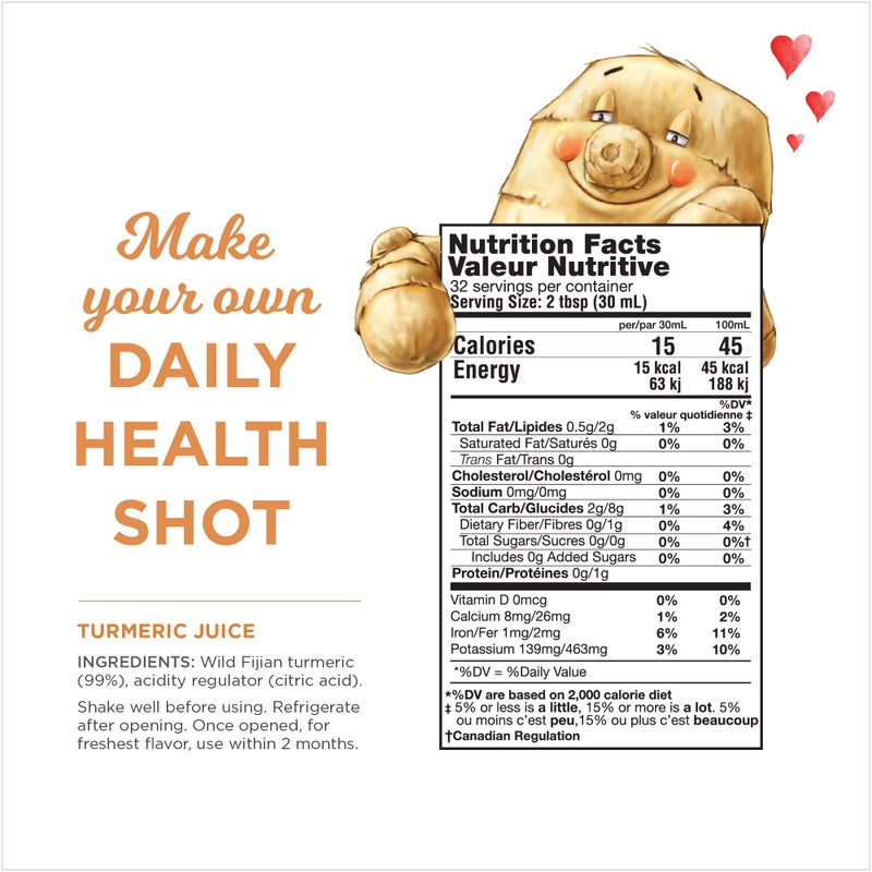 The Ginger People 99% Pure Organic Turmeric Juice by The Ginger People - Digestive Health, Premium Quality, 32 Fl oz Bottle (Pack of 1) - Image 5