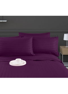 snooze Snooze Striped set 2 pillowcases 45*65 cm, purple  - Image 2