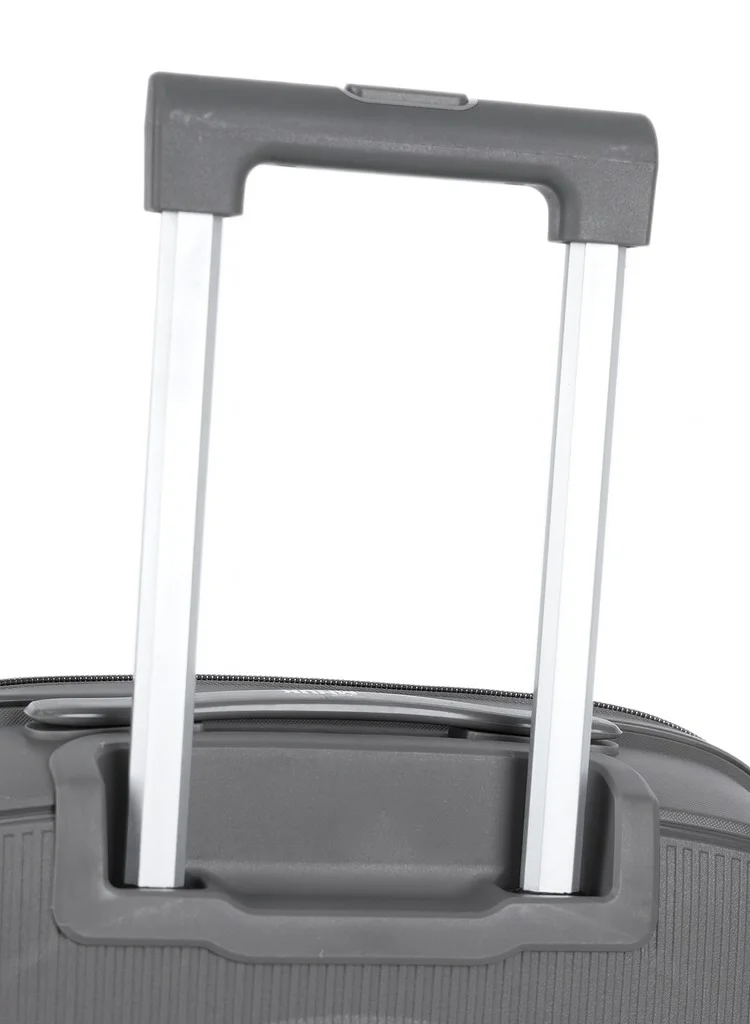 Mnuk 28/24/20 PREMIO Set of 3 Luggage| Polypropylene (PP) Hardside Luggage Trolley|Double 360° 4 Wheeler| Cabin-20 Inch, Medium- 24 Inch, Large-28 Inch|Grey  | Best Price UAE