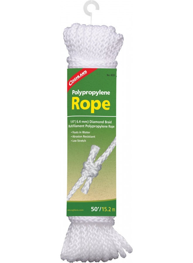 Coghlan's Polypropylene Rope, 50-Feet, White - Image 1