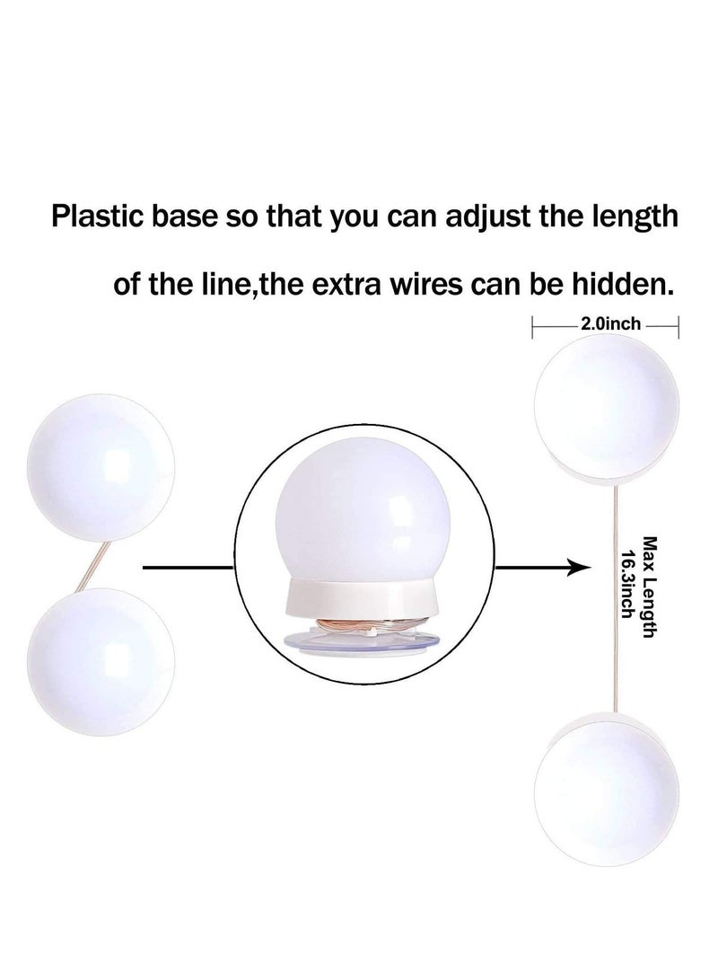 TheUrbanShop Makeup Light Kit for Vanity Mirror - Dimmable 12W LED Lights, Set of 10 Bulbs with 3 Color Modes & Adjustable Brightness - Image 5