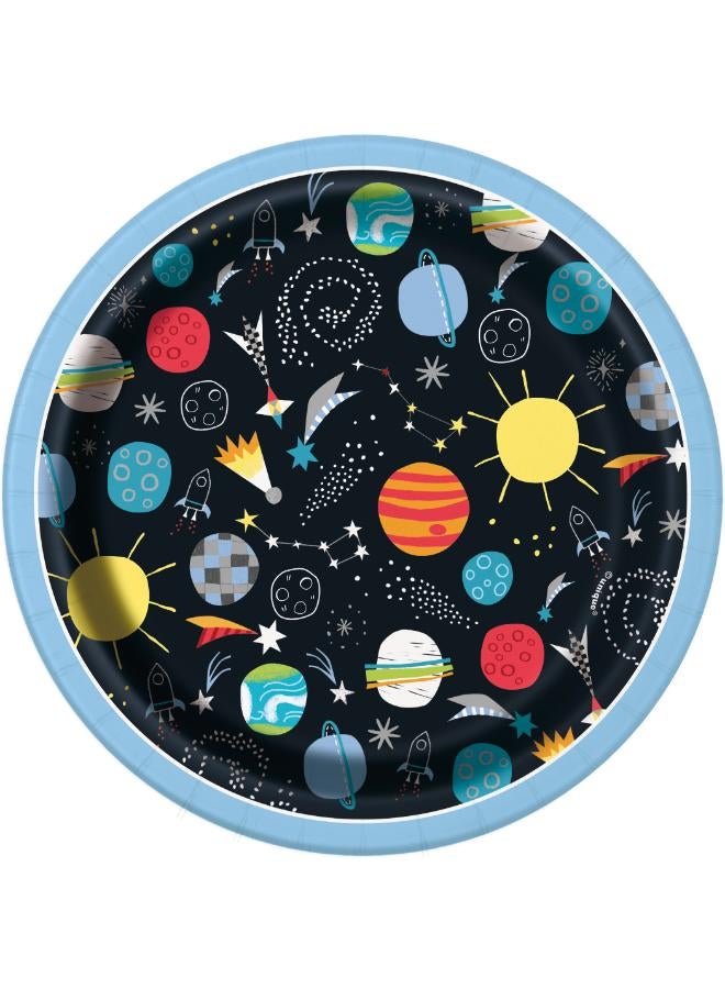 Unique طبق الفضاء الخارجي 7" - Image 1